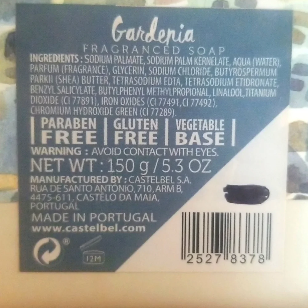Gardenia Fragranced Soap. NEW